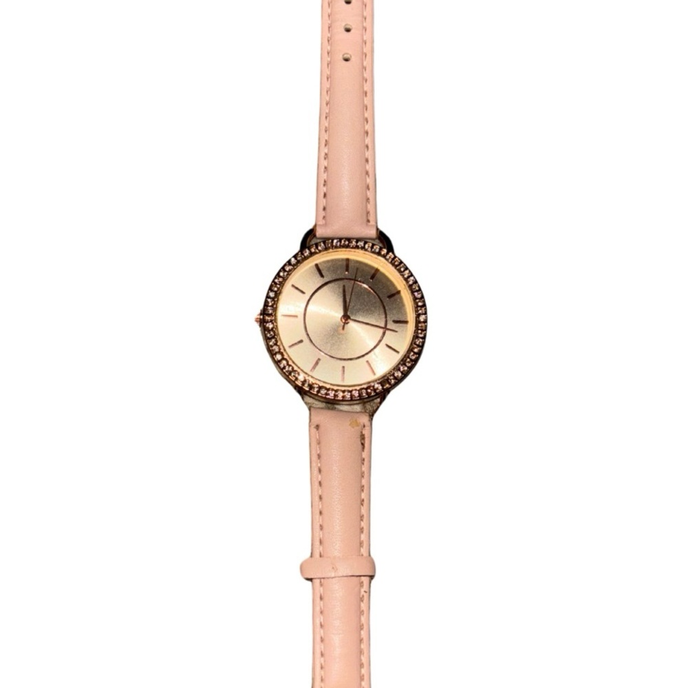 Elegant Pink and Gold Watch